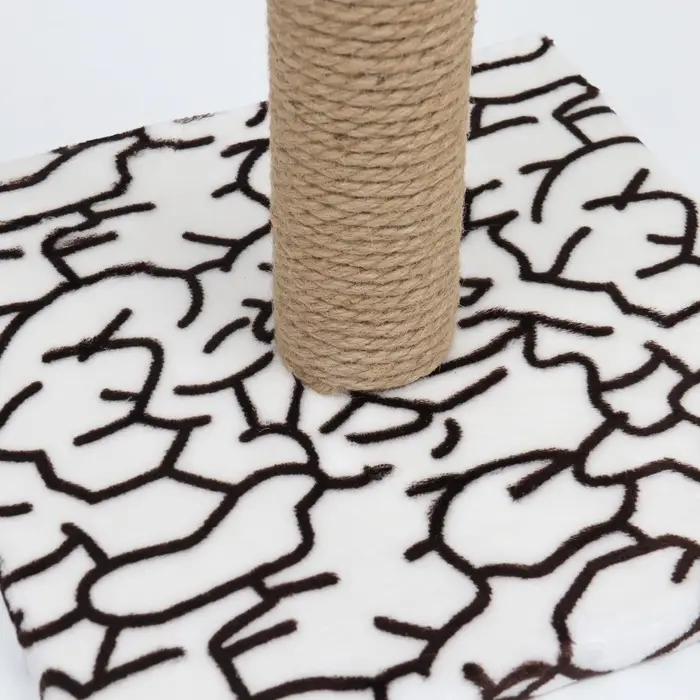 Когтеточка &laquo;Столбик&raquo;, 54&times;30&times;30 см, на подставке, джут, цвет МИКС