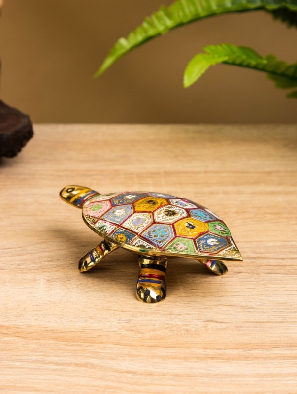 Сувенир-шкатулка Сувенир-шкатулка "Черепаха с узором" латунь 10х6х3 см