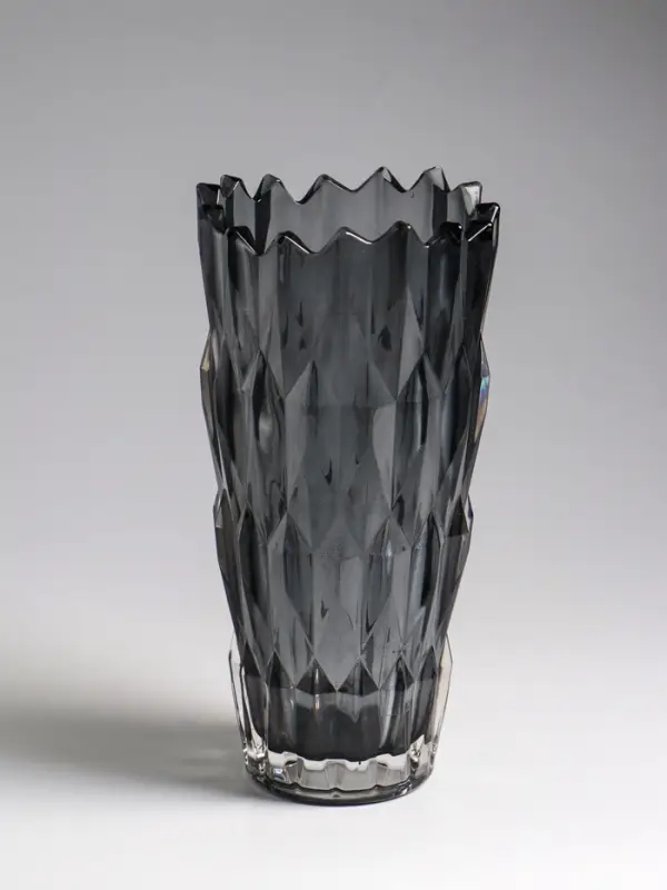 Ваза &laquo;Лойсли&raquo;, 24&times;11.5 см, стекло, чёрная