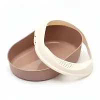 Лоток для кошек &laquo;Космо&raquo; 51.9&times;37.8&times;21.3 см, с бортом без сетки, коричневый