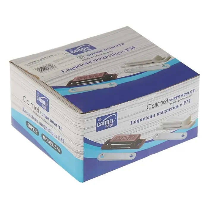 Магнит мебельный M003W, 72×13, большой, белый Магнит мебельный M003W, 72×13, большой, белый