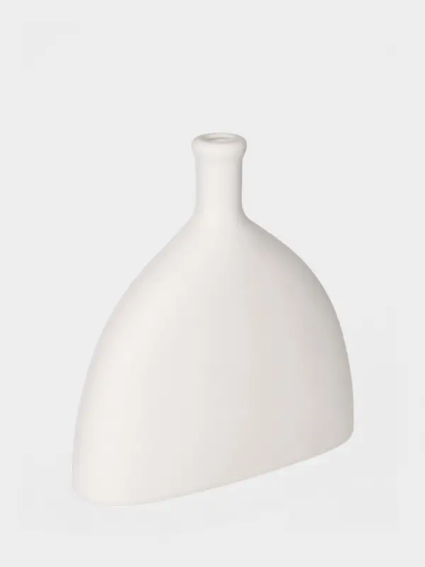 Ваза для сухоцветов Extension, пластик, 18.7&times;6.8&times;19.5 см, белая