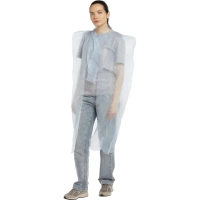 Накидка для посетителя, р.110х160см, пл.20 г, цвет голубой, 10шт/уп