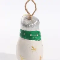 Колокольчик новогодний &laquo;Снежная баба&raquo;, 6&times;8&times;6 см