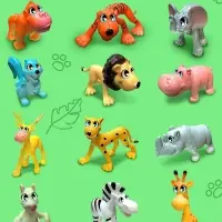 Игрушка - сюрприз Funny Box &laquo;Зоопарк&raquo;: фигурка, наклейки