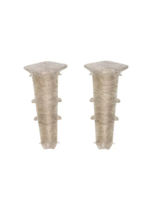 Угол внутренний для плинтуса &laquo;Деконика&raquo;, 70 мм, 2 штуки, цвет 547 лофт светло-серый