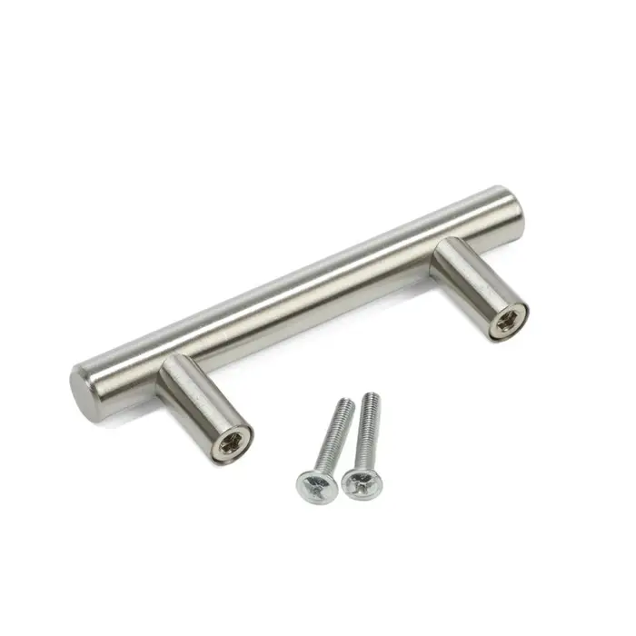 Ручка рейлинг ТУНДРА, нерж. сталь, d=12 мм, м/о 64 мм, цвет никель, фасовка 50