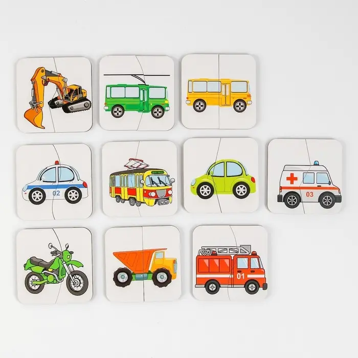 Картинки-половинки &laquo;Транспорт&raquo;