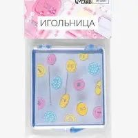 Игольница магнитная &laquo;Пуговки&raquo;, 7&times;8 см, голубая