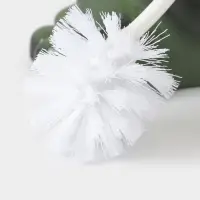 Ёршик для унитаза с подставкой &laquo;Лягушка&raquo;, фарфор, зелёный