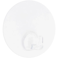 Крючок самоклеющийся прозрачный AVIORA 1шт, 8х8см, блистер (302-170)