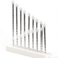 Фигура светодиодная "Лесенка звезд" 3,8х27,5х27,5 см, 17 свечей LED мод. LN1457