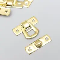Замок для шкатулки, фурнитура &laquo;Гладкость&raquo;, металл под золото, 2.9&times;2 см