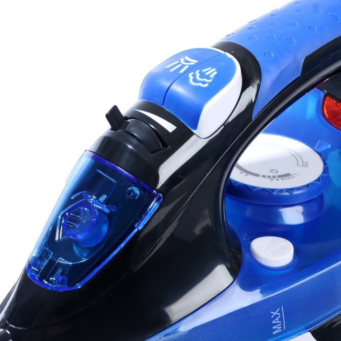 Утюг Еcon ECO-BI2407, 2400 Вт, керамическая подошва, 40 г/мин, 300 мл, бело-синий Утюг Еcon ECO-BI2407, 2400 Вт, керамическая подошва, 40 г/мин, 300 мл, бело-синий