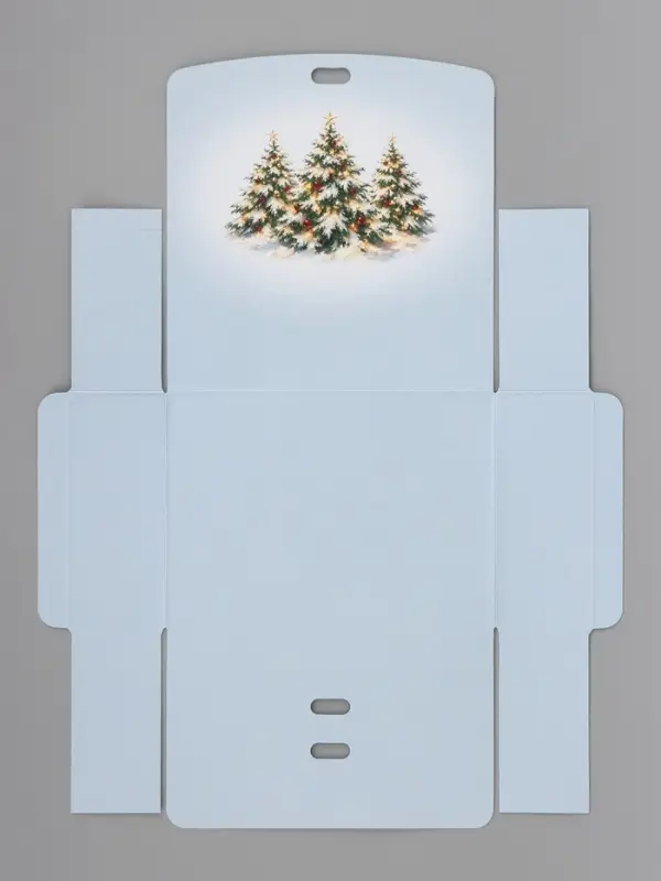 Коробка подарочная, самосборная двухсторонняя &laquo;С Новым годом!&raquo;, 16.5&times;12&times;5 см