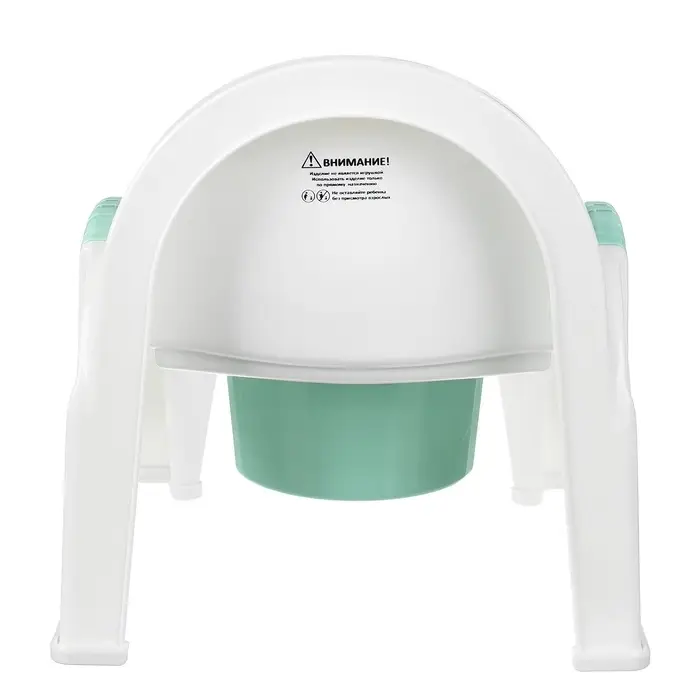 Горшок - стульчик с крышкой, мятный