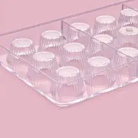 Форма для конфет и шоколада KONFINETTA &laquo;Конфетти&raquo;, пластик, 27.5&times;13.5 см, 21 ячейка, прозрачная