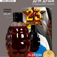 Гель для душа мужской &laquo;С 23 Февраля&raquo;, 250 мл, пряный аромат, HARD LINE