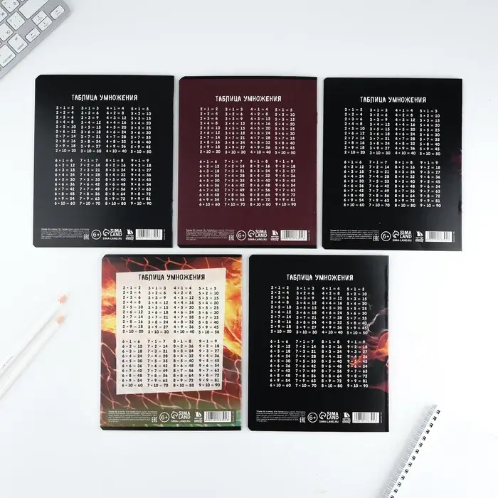 Тетрадь в клетку 18 листов А5, на скрепке &laquo;Футбол&raquo;, обложка мелованный картон, 5 видов МИКС