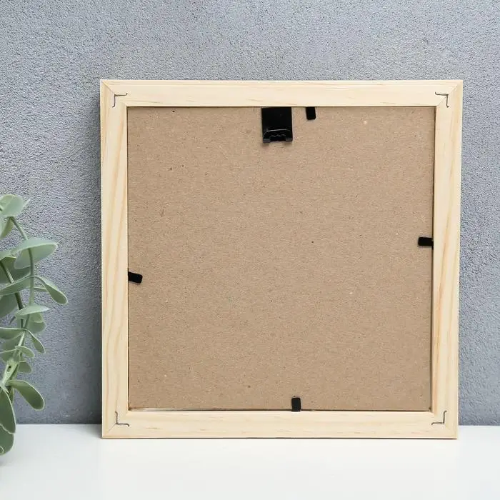 Фоторамка 15х15  см белое дерево № 5 Фоторамка 15х15  см белое дерево № 5