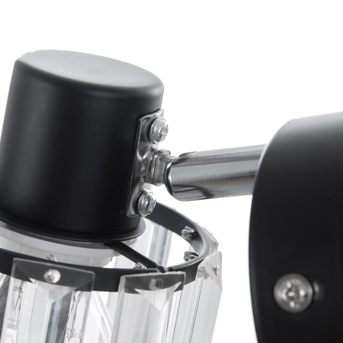 Бра с проводом 59387/1 E14 40Вт черный-хром 19х11х12 см