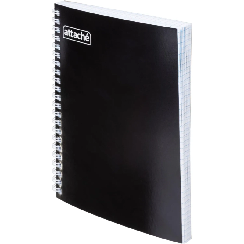 Бизнес-тетрадь А5 80л&nbsp; ATTACHE, спираль, черный, блок 60г, обложка 215г