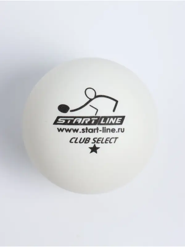 Мячи для настольного тенниса Start line Club Select 1*, набор 6 шт., белые