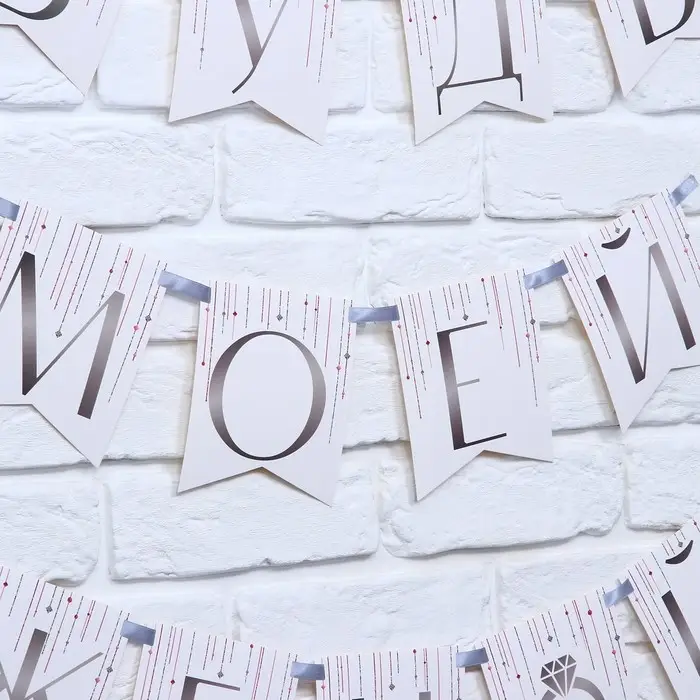 Гирлянда на ленте «Будь моей женой», свадебная, дл. 190 см Гирлянда на ленте «Будь моей женой», свадебная, дл. 190 см