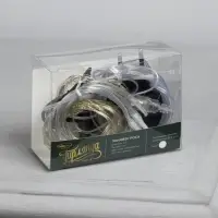 Гирлянда &laquo;Занавес&raquo; 1&times;1 м, роса, IP20, серебристая нить, 100 LED, свечение белое, 12 В