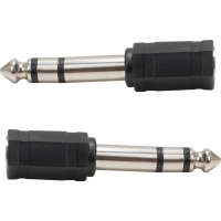 Переходник аудио стерео 6.35мм M (штекер) --> 3.5мм F (гнездо) VCOM <CA546