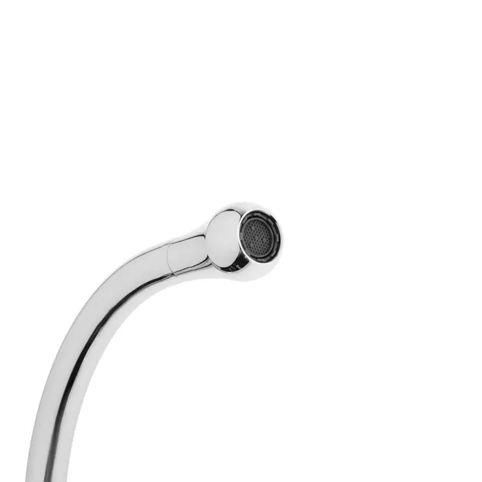 Смеситель для кухни ZEIN Z3745, &laquo;капелька&raquo;, однорычажный, высота излива 26 см, сатин