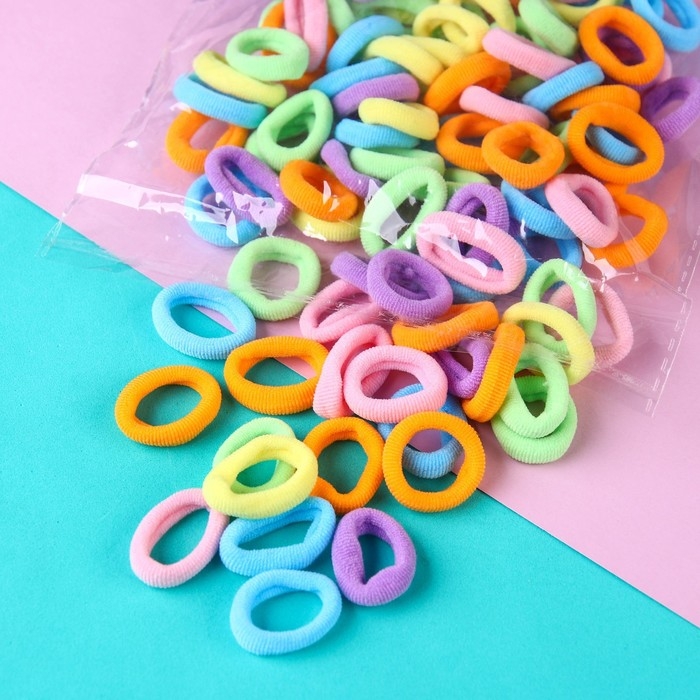 Резинка для волос, 100 штук Резинка для волос, 100 штук