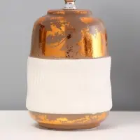 Лампа настольная RISALUX &laquo;Ганна&raquo;, Е14, 40 Вт, бежево-медная, 20&times;20&times;33 см