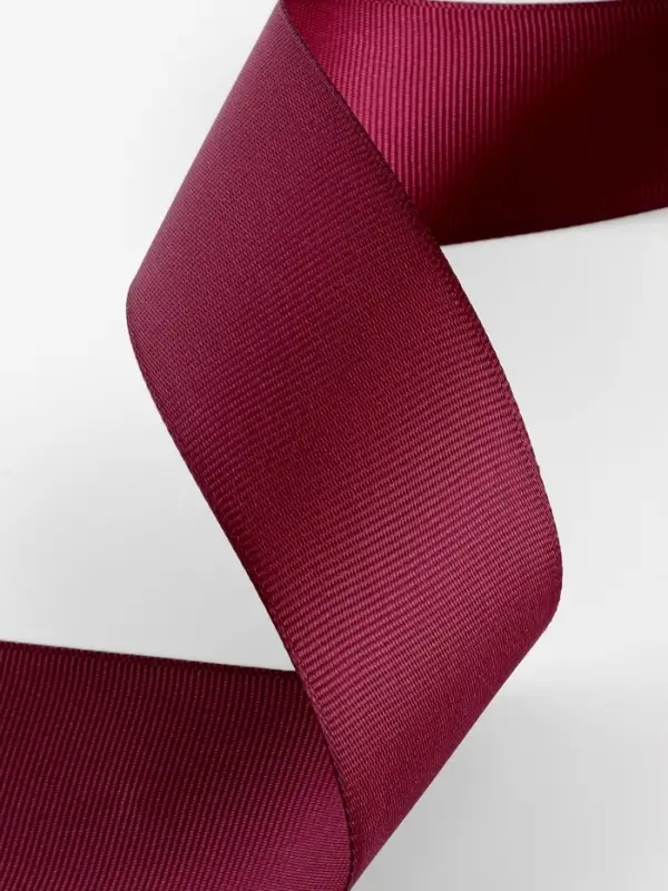 Лента репсовая, 40 мм, 23&plusmn;1 м, бордовая №80