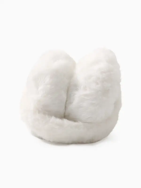 Меховые наушники MINAKU складные, цв.белый р-р 54-58 Меховые наушники MINAKU складные, цв.белый р-р 54-58