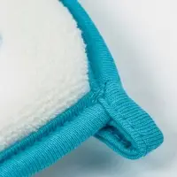 Мочалка детская для купания Доляна &laquo;Зайчик&raquo;, 12&times;8 см, голубая