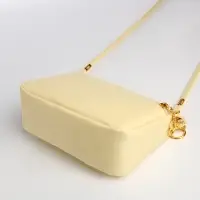 Сумка женская кросс-боди на молнии, 18&times;6.5&times;12 см, бежевая