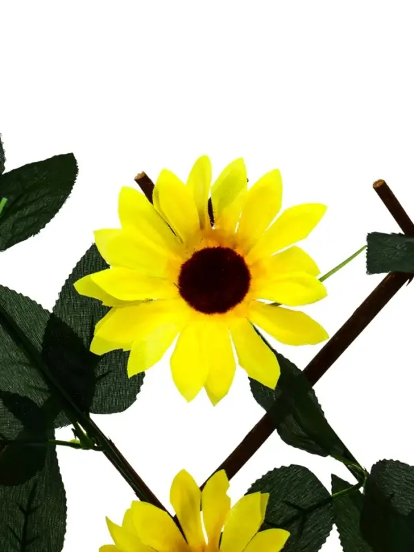 Ограждение декоративное, 35&times;120 см, &laquo;Подсолнухи&raquo;, оттенок цветков МИКС, Greengo