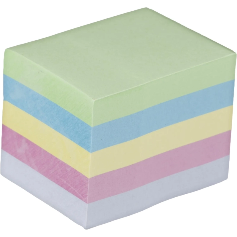 Бумага для заметок с клеевым краем  38x51 мм, 400 л, 5 цветов в асс