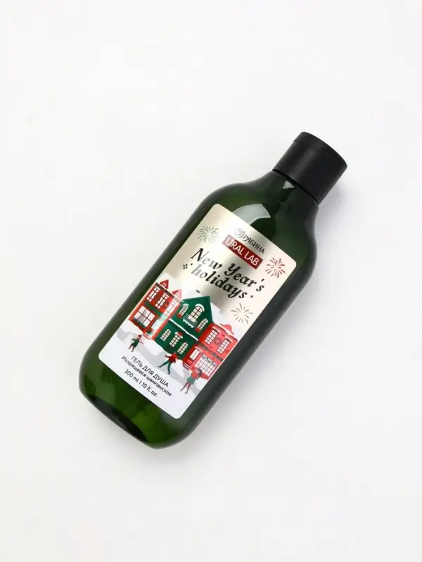 Подарочный набор Happy New Year: гель для душа, мочалка и термостакан, аромат шампанское, URAL LAB Подарочный набор Happy New Year: гель для душа, мочалка и термостакан, аромат шампанское, URAL LAB