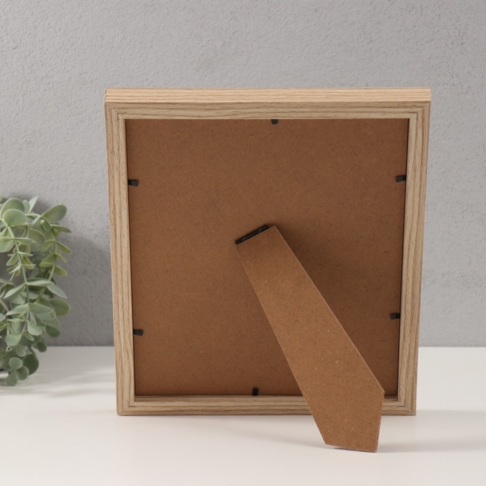 Фоторамка МДФ на 1 фото 13х18 см с паспарту Фоторамка МДФ на 1 фото 13х18 см с паспарту "Феличита" светлое дерево 2х23х28 см