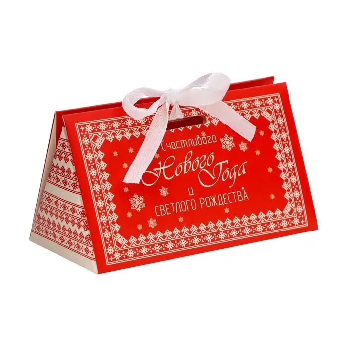 Бонбоньерка, новогодняя подарочная упаковка «Светлого Рождества», 10×5.5×5 см