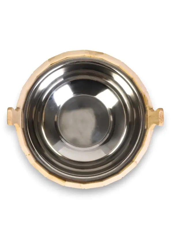 Шайка - таз для бани и сауны &laquo;Добрыня&raquo;, 15 л, деревянная, нержавеющая вставка