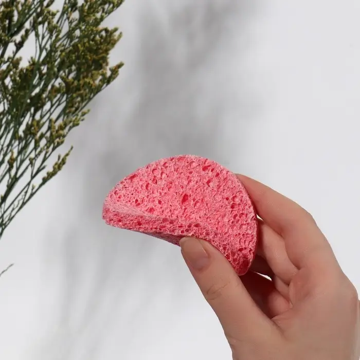 Спонж для умывания «Мягкость», d=7.5 см, МИКС
