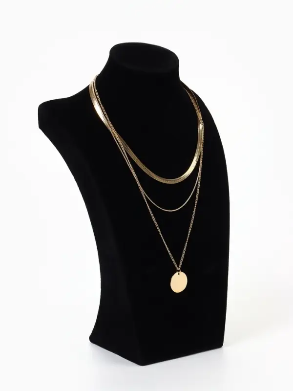 Бюст для украшений QF, 18&times;12&times;30 см, чёрный