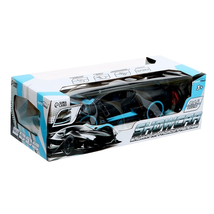 Машина радиоуправляемая «Шоукар», 1:14, работает от батареек, цвет чёрный Машина радиоуправляемая «Шоукар», 1:14, работает от батареек, цвет чёрный