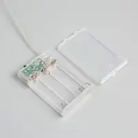 Гирлянда &laquo;Мишура&raquo; 1 м, роса, IP20, серебристая нить, 100 LED, 2 режима, от батареек АА&times;3, свечение мульти