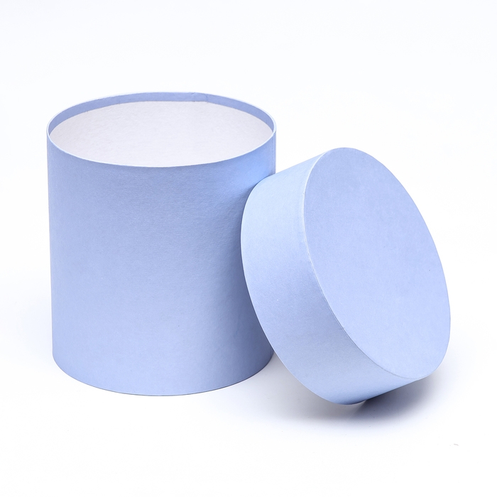 Набор круглых коробок 9 в 1 Голубой,23х23 - 13-13 см