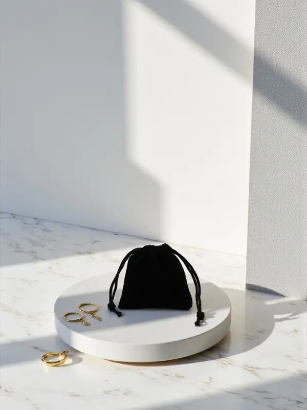 Набор мешочков подарочных 50шт. бархатный, 5,5*5,5, цвет чёрный (9911271)