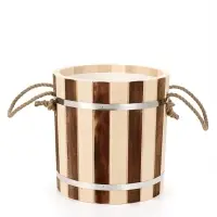 Ведро-запарник для бани и сауны &laquo;Термо&raquo;, 10 л, деревянное, пластмассовая вставка